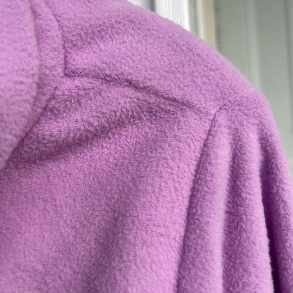 NWT Talbots Soft & Cozy Pretty Lavender Fleece Turtle Neck Long Sleeve Top - Picture 4 of 6